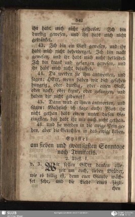 [Am sieben und zwanzigsten Sonntage nach Trinitatis]