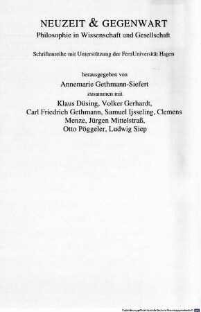 Die Philosophie und die Wissenschaften : zum Werk Oskar Beckers