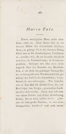 Marco Polo (unvollständig)