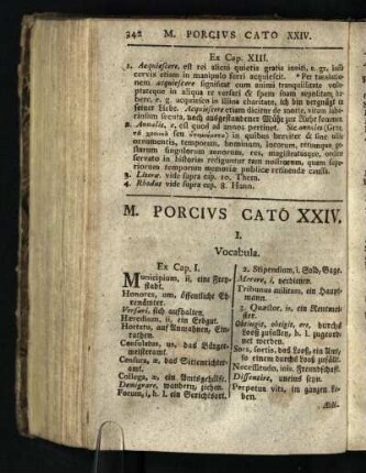 M. Porcivs Cato XXIV.