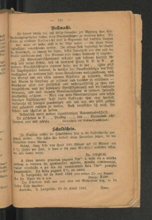 Schuldschein.