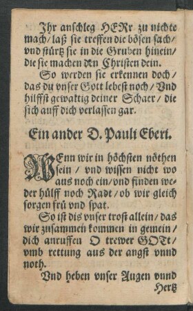 Ein ander D. Pauli Eberi.