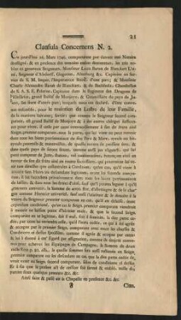 Clausula Concernens N. 2.