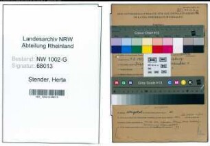 Entnazifizierung Herta Stender, geb. 09.08.1907 (Kontoristin)
