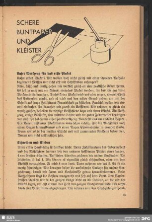Schneiden und Kleben