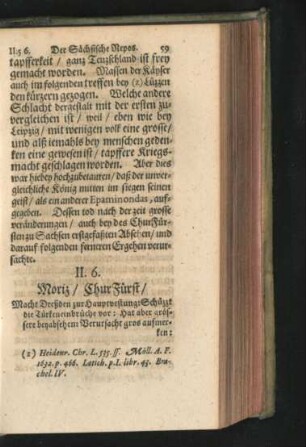 6. Moriz/ Churfürst.