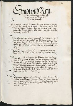Regiment eines gewaltigen Haufens mit Artikeln, Sold- und Kostenrechnung