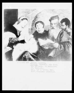 Maria mit dem Kind und den Heiligen Stephanus, Hieronymus und Mauritius