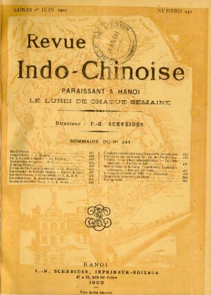 Lundi 1er Juin 1903. Numéro 240