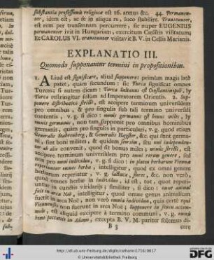 Explanatio III.