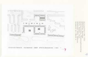 Stadtautobahn Rehberge, Berlin-Wedding (Diplomarbeit bei Kurt Dübbers): Grundriss Über Erschließungsgeschoss 1:500