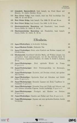 Elfenbein (Nr. 173-187)