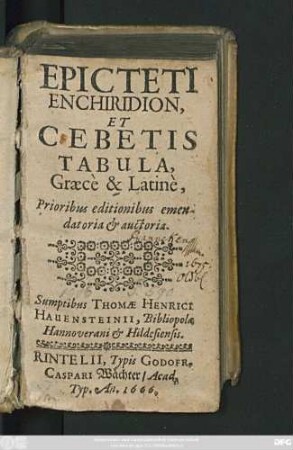Epicteti Enchiridion