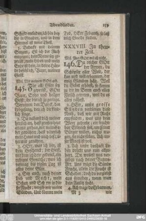 XXXVIII. In theurer Zeit.