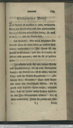 Siebzehnter Brief