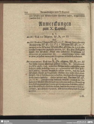 Anmerckungen zum X. Capitel