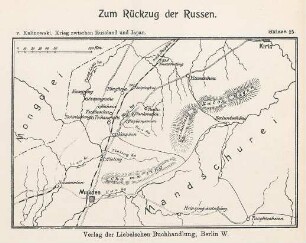 Skizze 25. Zum Rückzug der Russen