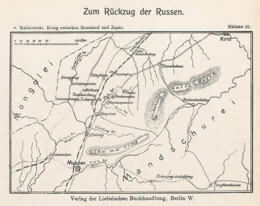 Skizze 25. Zum Rückzug der Russen