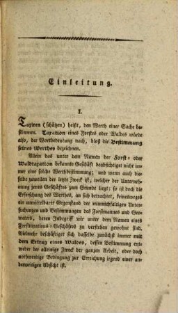 Systematische Anleitung zur Taxation der Waldungen