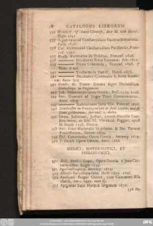 Medici, Mathematici, Et Philosophici.