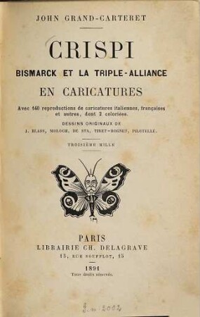 Crispi, Bismarck et la Triple-Alliance en caricatures