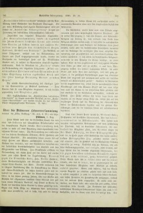 Über die Dülmener Lehrerversammlung