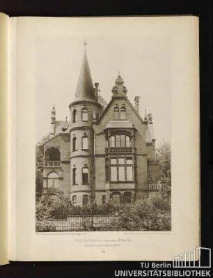 62. Villa Springmann, Bismarkstr., Elberfeld. Architekt: Hans Grisebach, Berlin.