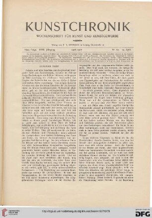Heft 22 (19. April 1907)