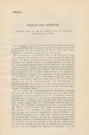 Bijlage A. Verslag der Commissie