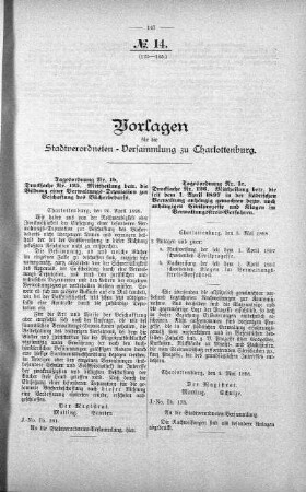 No. 14. (125-145.), 11. Mai 1898
