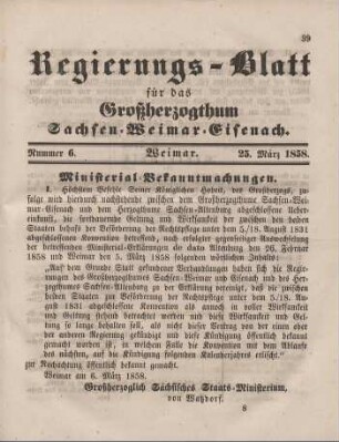 Nr. 6 : 25. März 1858