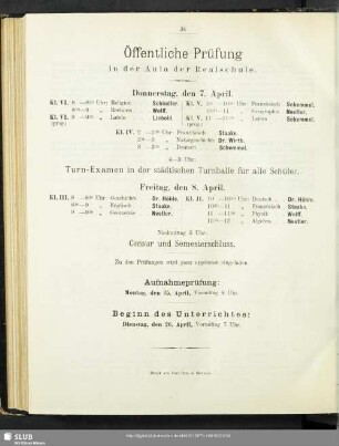 Aufnahmeprüfung