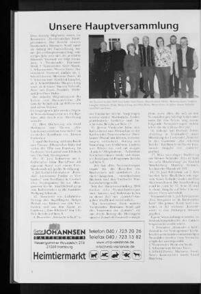 Unsere Hauptversammlung
