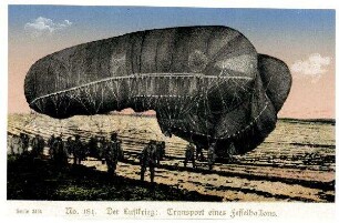 Serie Nr. 24/4 Nr. 181: Der Luftkrieg: Transport eines Fesselballons