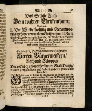 387-391, Ziuschrift; Vorred