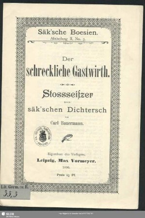 Der schreckliche Gastwirth