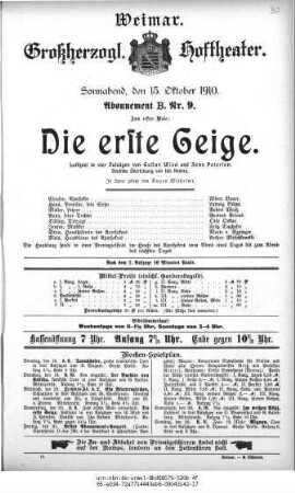 Die erste Geige