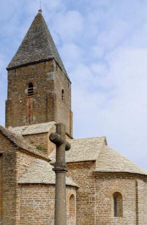 Frankreich. Bourgogne. Saone et Loire. Brancion. Romanische Kirche Saint Pierre de Brancion