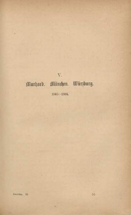 V. Murhard. München. Würzburg. 1803-1806
