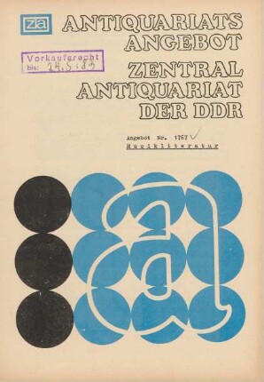 Nr. 1767: Musikliteratur