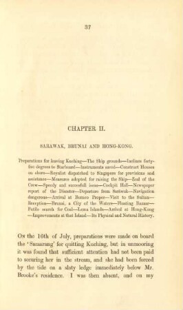 Chapter II. Sarawak, Brunai and Hong-Kong