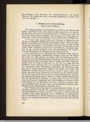 1. Kämpfe um die Hermannstellung