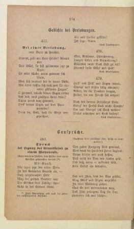 Gedichte bei Verlobungen