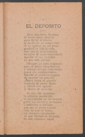 El depósito