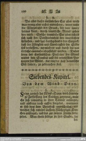 Siebentes Kapitel. Von dem Wind-Dorn