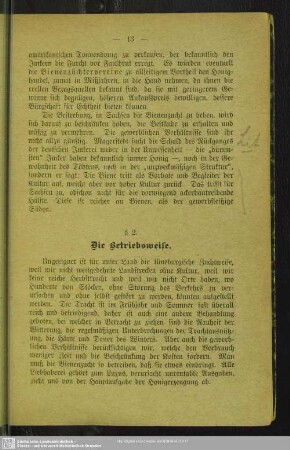 § 2. Die Betriebsweise