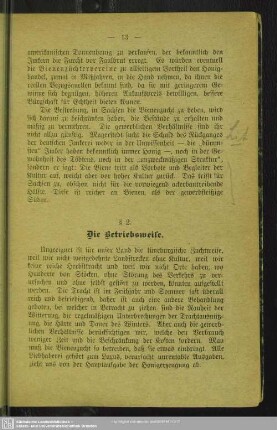 § 2. Die Betriebsweise