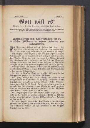 Heft 4. April 1913