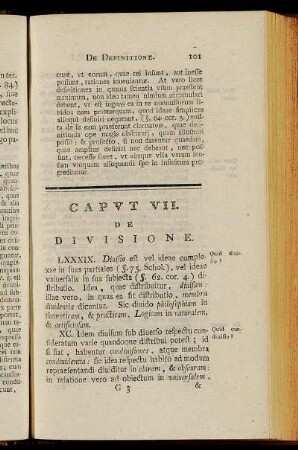 Caput VII. De Divisione.