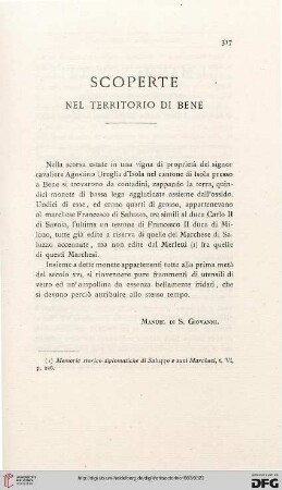 4: Scoperte nel territorio di Bene